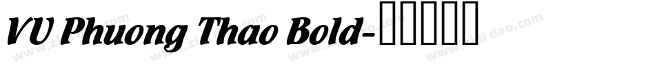 VU Phuong Thao Bold字体转换